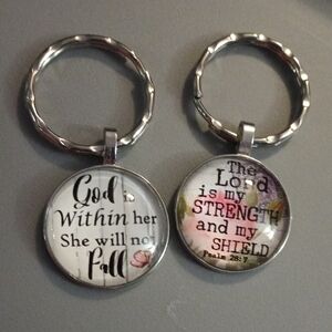 Inspirational Keychain Set with Quotes